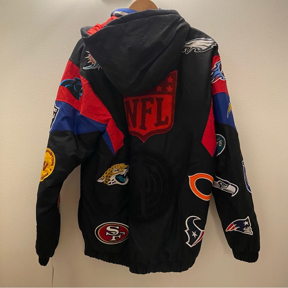 Kid Cudi x NFL Starter Draft Pullover Jacket in Black Large NWT